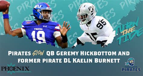 Pirates Sign LB Kaelin Burnett and QB Geremy Hickbottom …