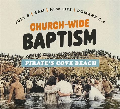 Pirates cove baptism. Water baptism is a public, outward testimony that indicates a personal, inward faith. It gives evidence of the inner change that has already occurred in the believer’s life when he or she was “born again” through faith in Jesus Christ. (Also see: “What We Believe: Salvation.”) Baptism identifies the believer with the message of the ... 