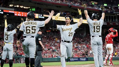 Pirates overcome 9-run deficit for first time since team started in 1882, beat Reds 13-12