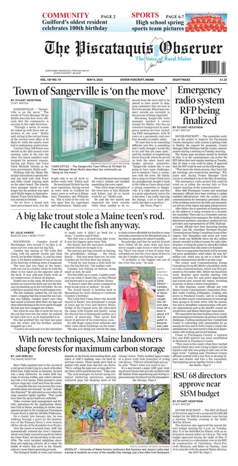 Piscataquis observer archives.  Any Our The Piscataquis Observer collection ...