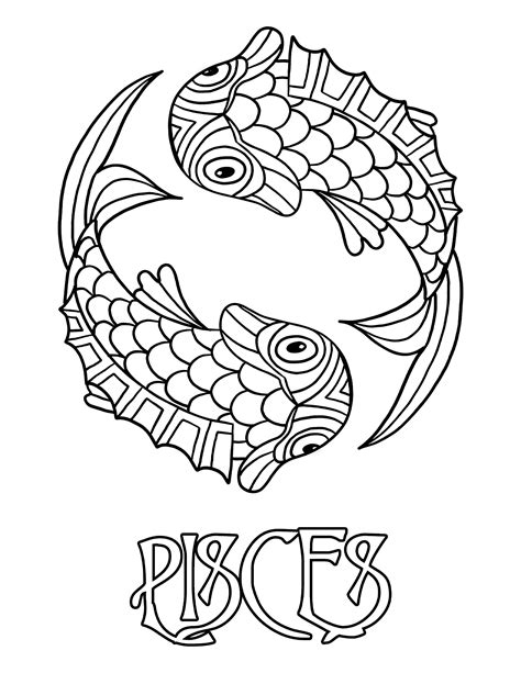 Pisces Coloring Pages