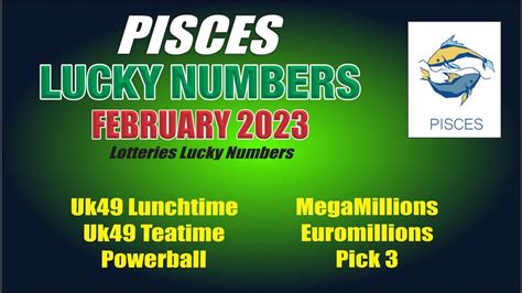 The lucky number which is most favorite of the Pisces zodiac sign born people is 7. The years 3, 7, 12, 16, 21, 25, 30, 34, 43, 52, 61, 70 are seen to be important for them. Numerology. Free Number Compatibility. Daily Horoscope.. 