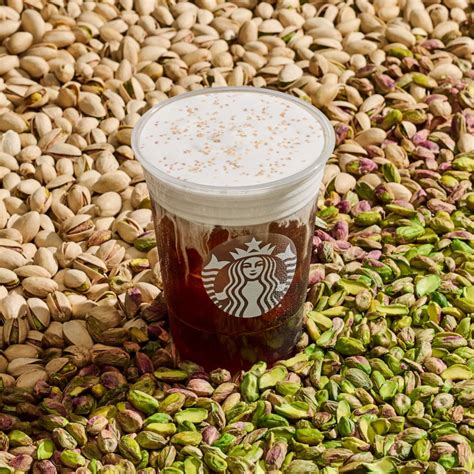 Pistachio cream cold brew. Starbucks signature cold brew sweetened with vanilla syrup, topped with a silky, pistachio cream cold foam and finished with salted brown-buttery sprinkles for a sweet treat to start any winter day. The Pistachio Cream Cold Brew Tall has 210 calories, 2 grams of protein and 12 grams of fat. 