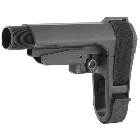 A pistol brace is a rigid device attached t