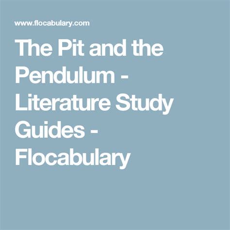 Pit and the pendulum study guide answers. - Contes et légendes de bretagne (1856-1898).