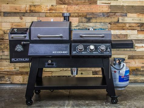 Reach a temperature range of 180° - 500°F with the Pit Boss® Hardwood Pellets. Additional features include: stainless-steel bottle opener, solid legs with locking caster wheels, and spice storage rack attached to hopper. Assembled Dimensions: 64.2"L x 32.3"W x 52.4"H Weight: 180.8 lb. Boxed Dimensions: 51.8"L x 22.2"W x 24.4"H Weight: 207.2 lb.. 