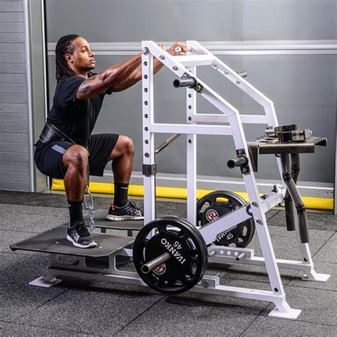 Pit shark squat. Buy in monthly payments with Affirm on orders over $50. Learn more. From pain-free squats to insane quad pumps, the Belt Squat Machine does it all — without loading your torso or spine. FEATURES • 13 unracking heights • Side or top-mounted pegs • 700lb capacity • 264lb weight • 11-gauge steel • Black powder coat • Belt included ... 
