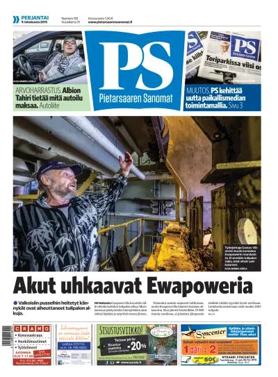 Pitajanuutiset Finnish Newspaper Today Epaper Online