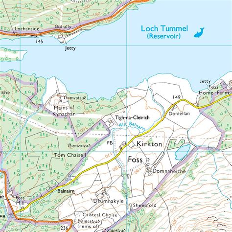 Pitlochry and loch tummel os explorer map series. - Autour de la bête du gévaudan.