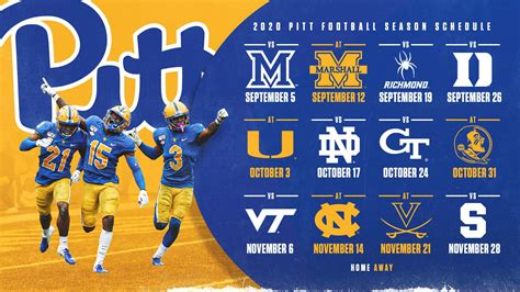 Pitt state schedule. The official 2022 Men's Soccer schedule for the University of Pittsburgh Panthers. The official 2022 Men's Soccer schedule for the University of Pittsburgh Panthers. ... Hide/Show Additional Information For NC State - September 16, 2022. ACC * Sep 19 (Mon) / Final. Pittsburgh, Pa. Ambrose Urbanic Field. vs #14 Akron. T, 3-3. vs #14 Akron. Sep ... 