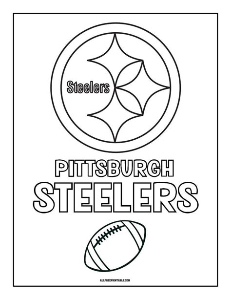 Pittsburgh Steelers Coloring Shee