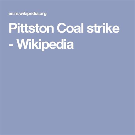 Pittston Coal strike - Wikipedia