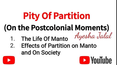 Pity Of Partition