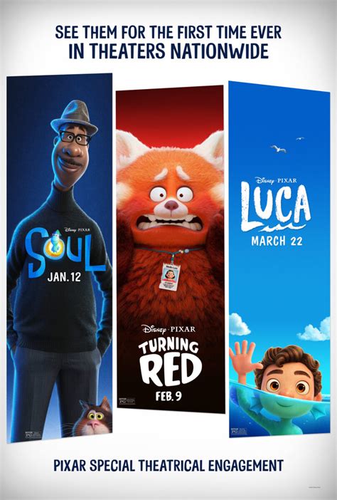 Pixar’s ‘Soul,’ ‘Turning Red’ and ‘Luca’ coming to theaters for limited-time after Disney+ debuts