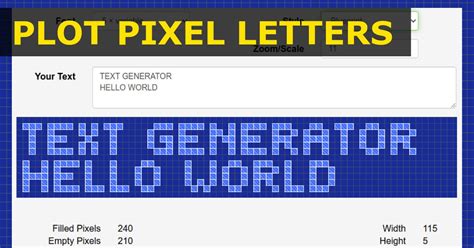 Pixel Art Letter Text Generator Gamer Geeks