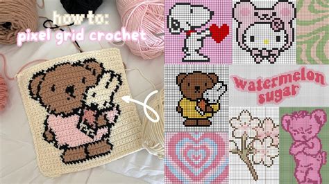 Pixel Crochet Square Free Pattern and Photo Tutorial Pixel crochet