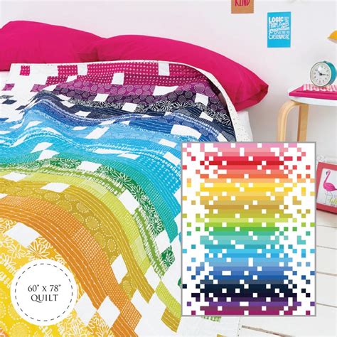 Pixelated Quilt PDF Pattern Etsy