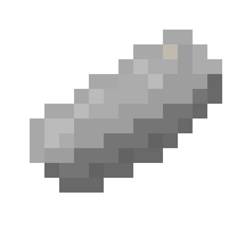Pixelmon iron ingot.  A resource extensively used and obtained by processing diverse ore a...