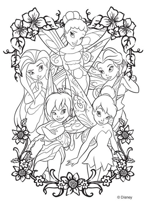 Pixie Hollow Coloring Pages