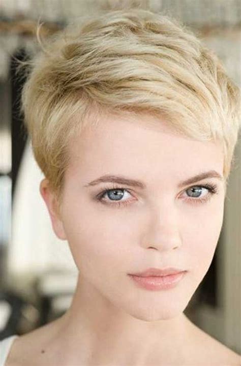 1. Feathered Pixie Haircut. This platinum blonde pixie is perfect for women over 60 looking to embrace their gray hair. The feathered fringe is a little longer around the face to add a feminine touch to a short haircut. Don’t forget to use purple shampoo to keep your hair color bright and brass-free. @presleypoe.. 