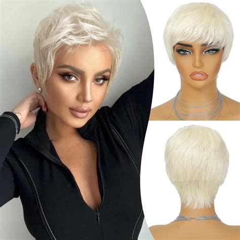 Pixie space girl wig blonde.  Amazon.  Check out our blonde pixie cut wig selection fo...