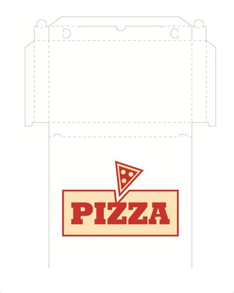 Pizza Box Template Printable