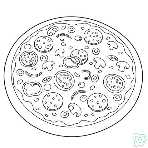 Pizza Coloring