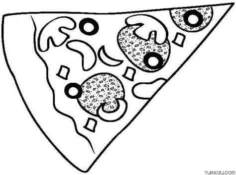 Pizza Slice Coloring Page Get Coloring Pages