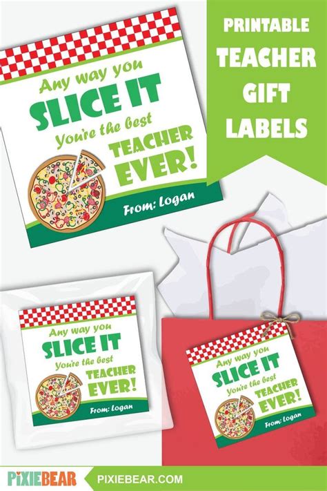 Pizza Teacher Appreciation Free Printable