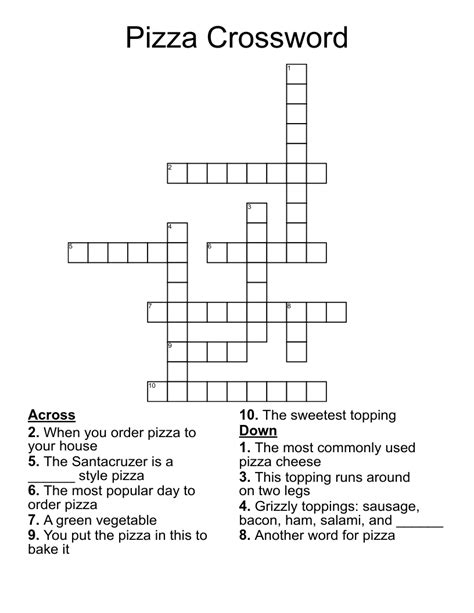 Salty Pizza Fish. Crossword Clue. The crossword 