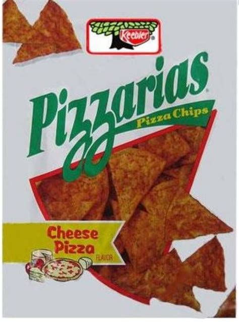 Pizza chips 90s. Man, Between these and Tato Skins and O'Boises, Keebler was on point and killing it back in the 80s and early 90s with their salty snacks. Tato Skins were so good! They didn't taste like pizza. I don't know what they tasted like, some sort of tomato-y monstrosity, but it wasn't pizza. 
