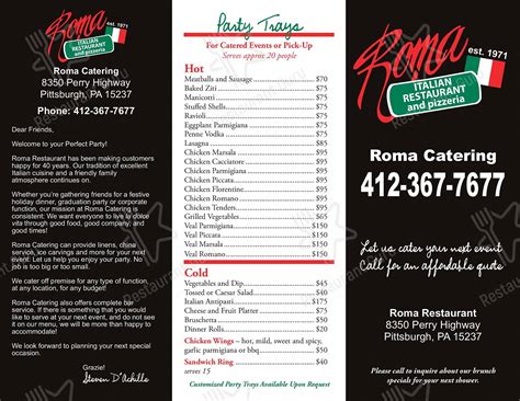 Pizza roma perry highway. 11:00 AM - 11:30 PM. Contact: (412) 367-7677. Cuisines: Italian. Features: Delivery , Non-Contact Delivery. Dietary: Vegetarian. Known for: 