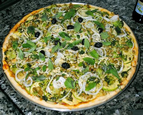 Pizza verde. 