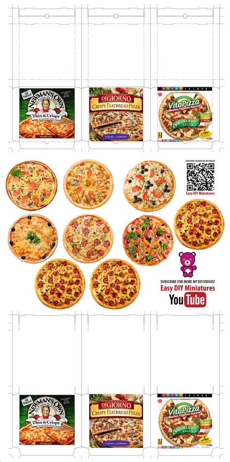 Pizza03 — Food printables, Barbie food, Doll food