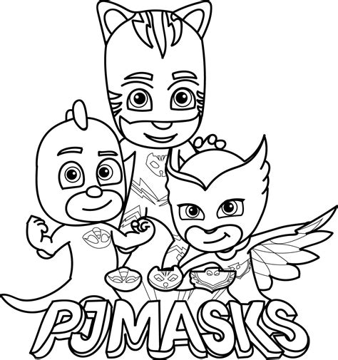 Pj Masks Coloring Pages Printable Coloring Page Blog