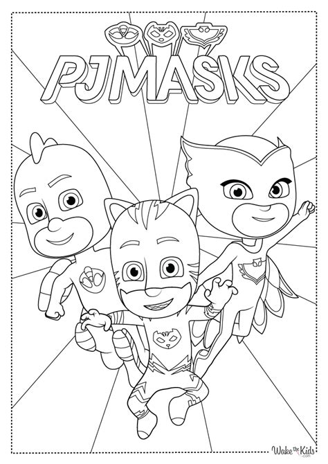 Pj Masks Coloring Shee