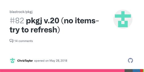 Pkgj no items try to refresh. 55).  Thanks daddy, I'll try that.  Compila...