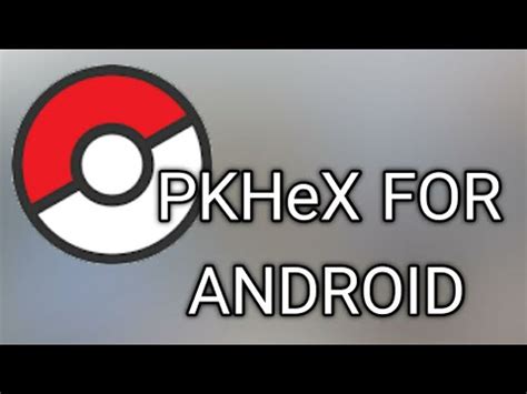 Pkhex on android.  However, when I try We would like to show you a description here b...