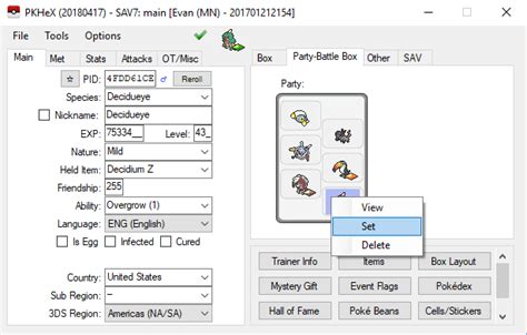 Pkhex randomizer.  Loading Pok&eacute;mon Data To edit Pok&eacute;mon data in a save file, foll...