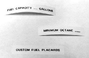 Placard Fuel Jet A 2536 L - Aviation Parts Lookup - AFR Enterprises