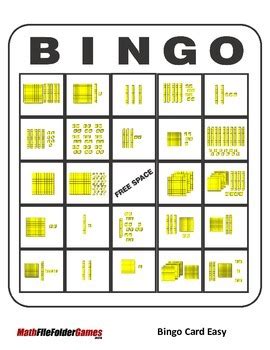 Place Value Bingo Base 10 Blocks Math Game By Mathfilefoldergames