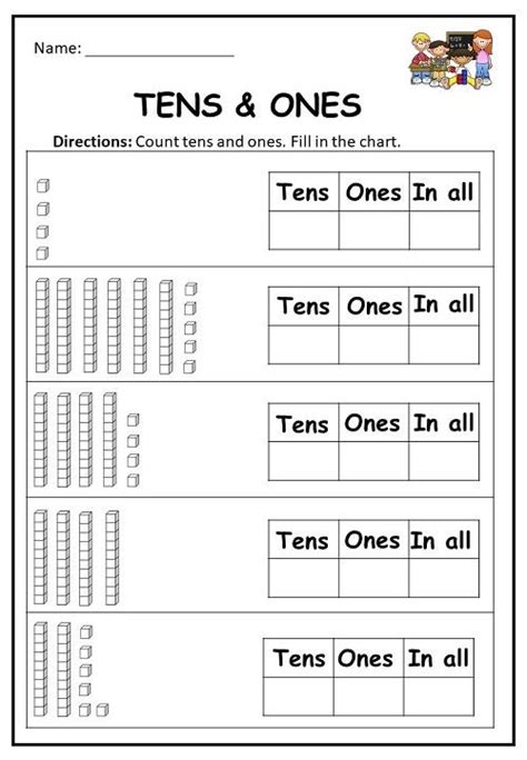 Place Value Worksheet Tens and Ones K5 Learning Worksheets Library