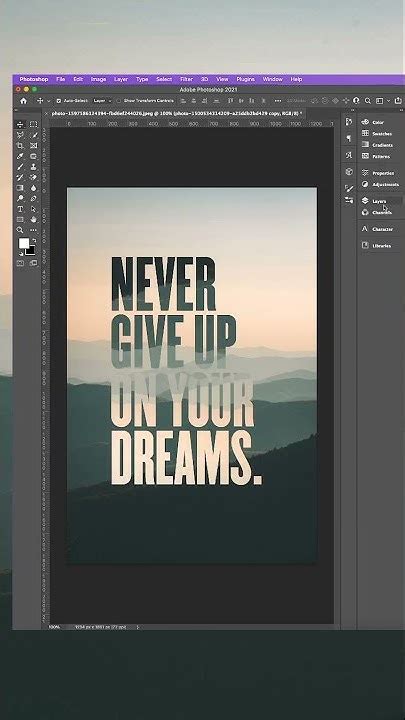 Place an Image Inside Text Using Photoshop