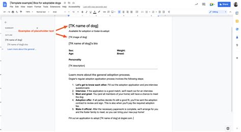 Placeholder text google docs.  The solution uses arrow functions and a sim...