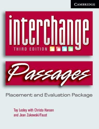 Placement And Evaluation Package Interchange Third Edition Pdf