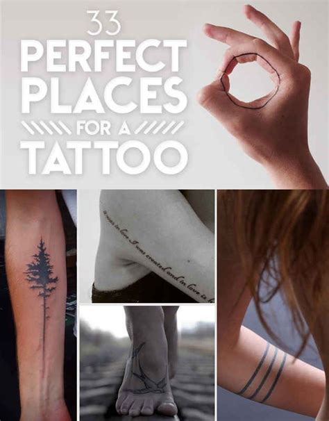 Places for tattoos. Jan 6, 2021 · 4. Inside your arm. If you’d like everyone to see your tattoo, get tatted on the outside of your arm. If you want to keep it hidden, though, get your design placed inside your bicep or elbow ... 