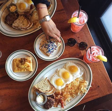 Places that serve breakfast all day. 2. Jealous Fork. 4.6 (337 reviews) New American. $$ This is a placeholder. “Cute place, breakfast spot, loved the posters! They don't have liquor but have Great … 