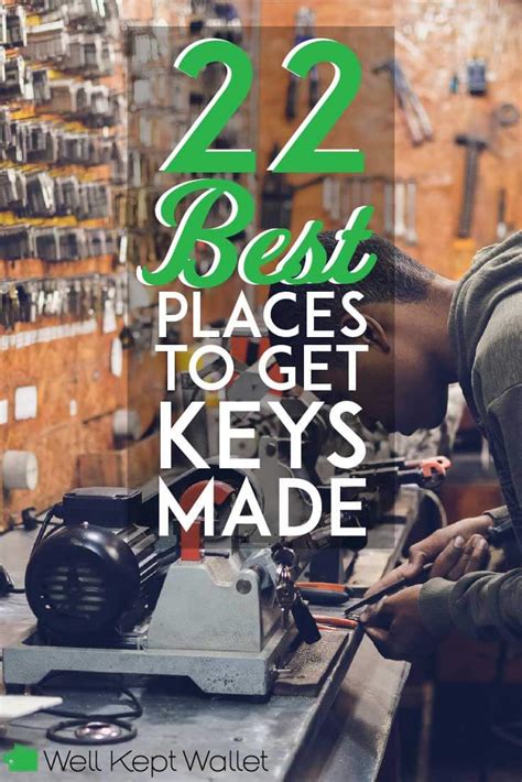Places to get keys made near me. 26. Lowe’s. Lowe’s is one of the best places to get keys cut since it has so many locations that offer key copying services. At Lowe’s, you can get brass, standard and custom design keys. Many stores feature minuteKEY kiosks, so you can get household keys made quickly. You can also shop for Lowe’s online. 
