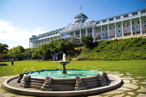 Places to stay on mackinac island. Mackinac Island, situated on Lake Huron and sandwiched between Michigan’s Upper and Lower Peninsulas, is a special place renowned for its natural beauty, storied history, and relaxed pace. ... Where To Stay On Mackinac Island. The historic Grand Hotel is the island’s best-known resort, and for good reason. Since 1887, it has welcomed ... 