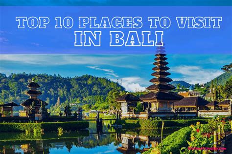 Places to visit in bali